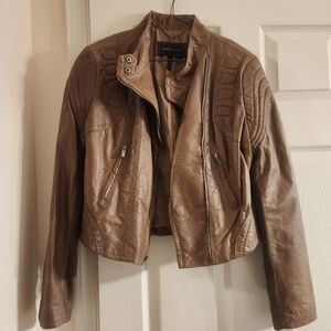 BCBG motorcycle leather jacket